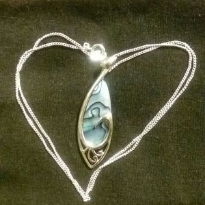 New Zealand made Ariki Paua Necklace